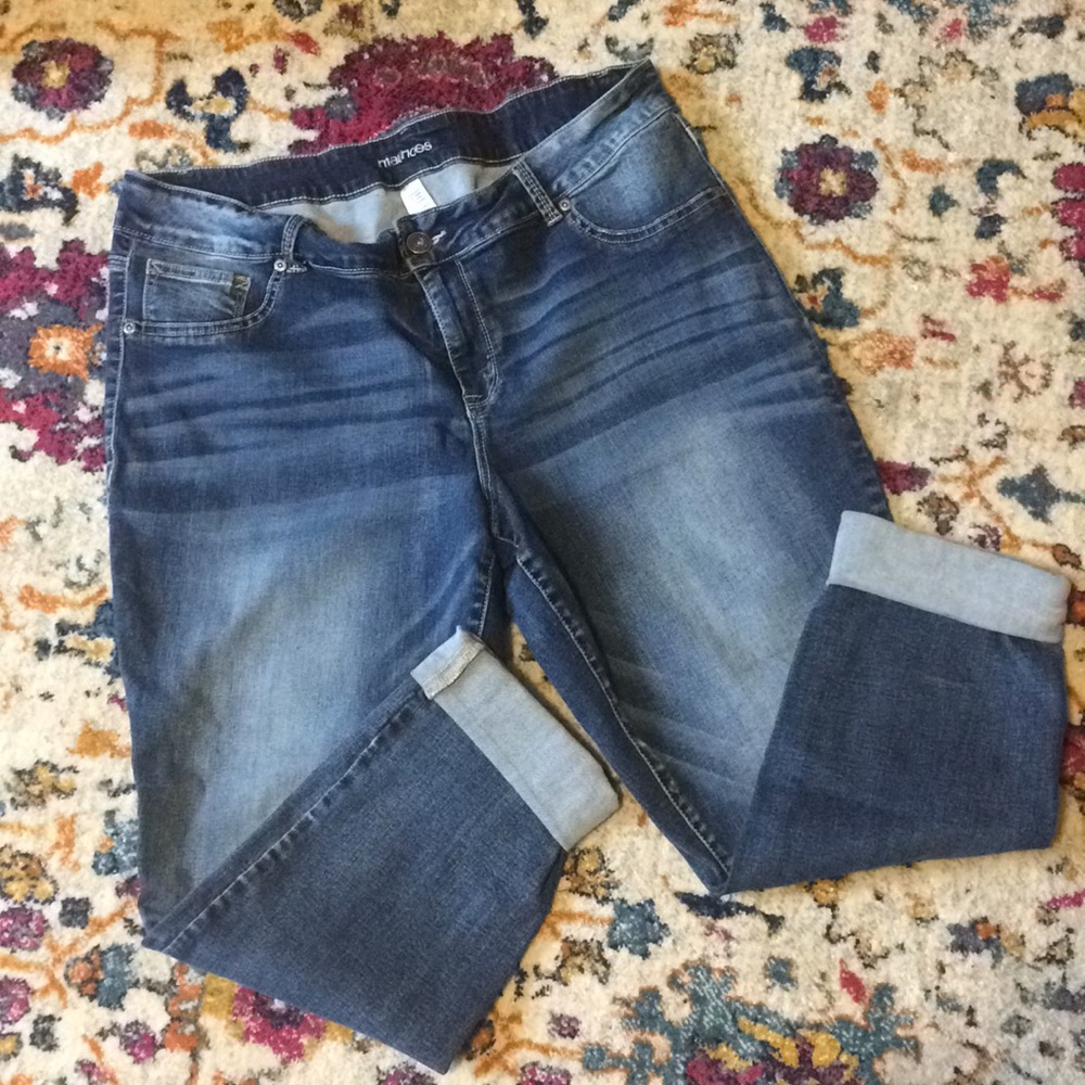 Stretch jean capri